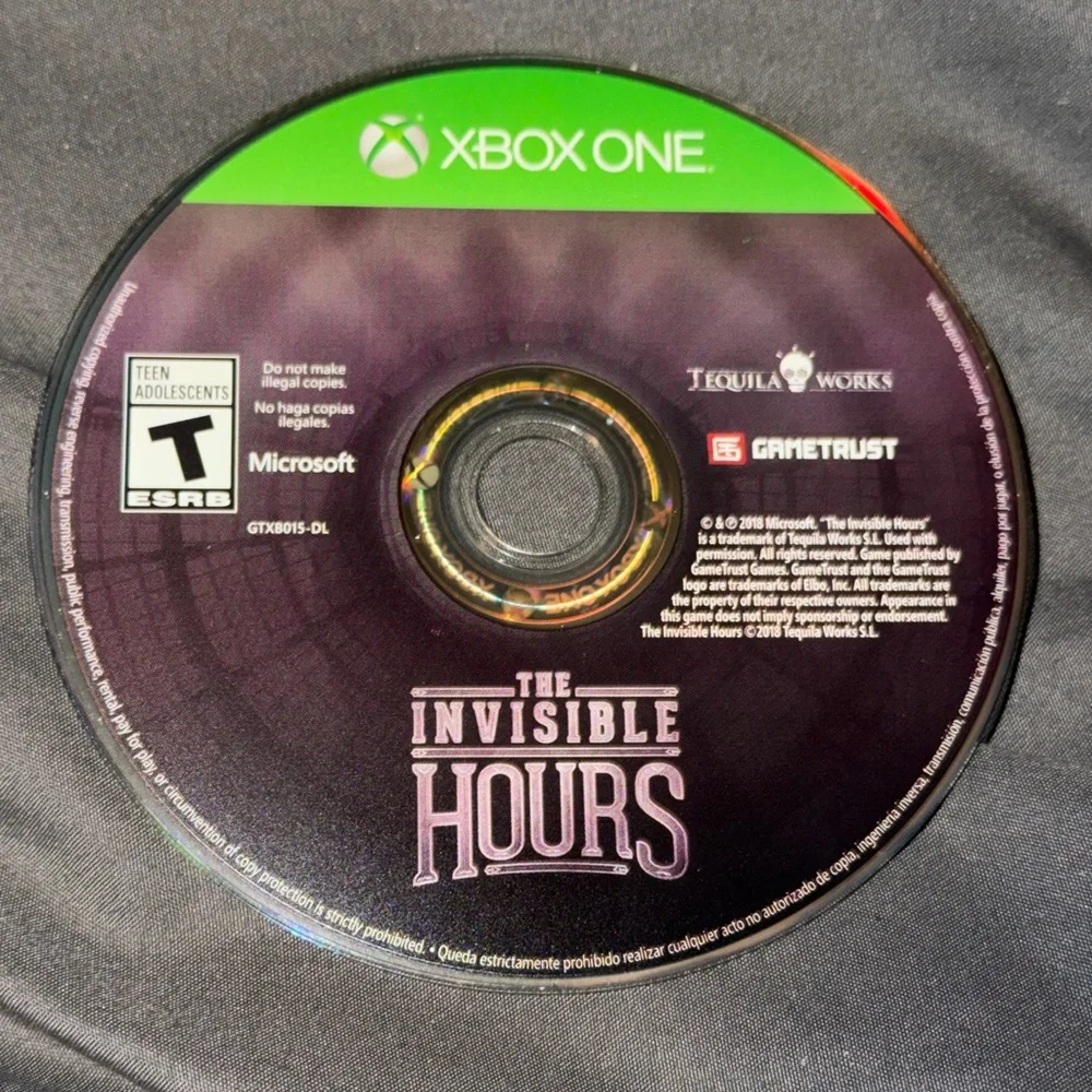 Microsoft Xbox One The Invisible Hours Video Game Rated T For Teen Used Pre Own.